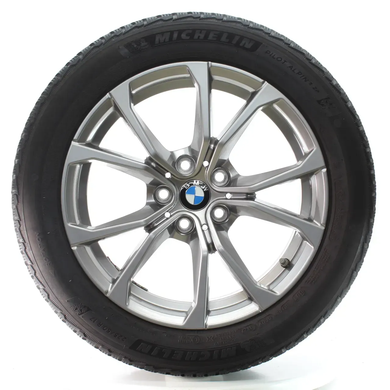 BMW 3er G20 G21 Winterräder V-Speiche 776 Ferricgrey Michelin 225/50R17 6883518 - Bild 1