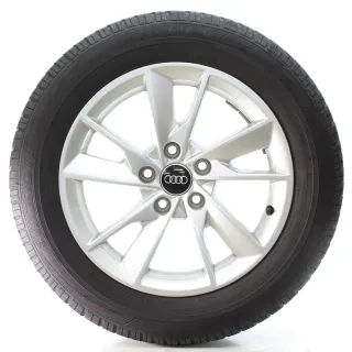Audi A4 8W Winterräder 5-Arm-Facetten Dunlop 205/60R16 92H 8W0601025B - Bild 3
