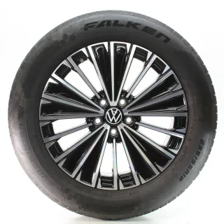 VW Tiguan CT1 Winterräder Napoli Schwarz Glanz Falken 235/55R18 DOT24 571601025K - Bild 1