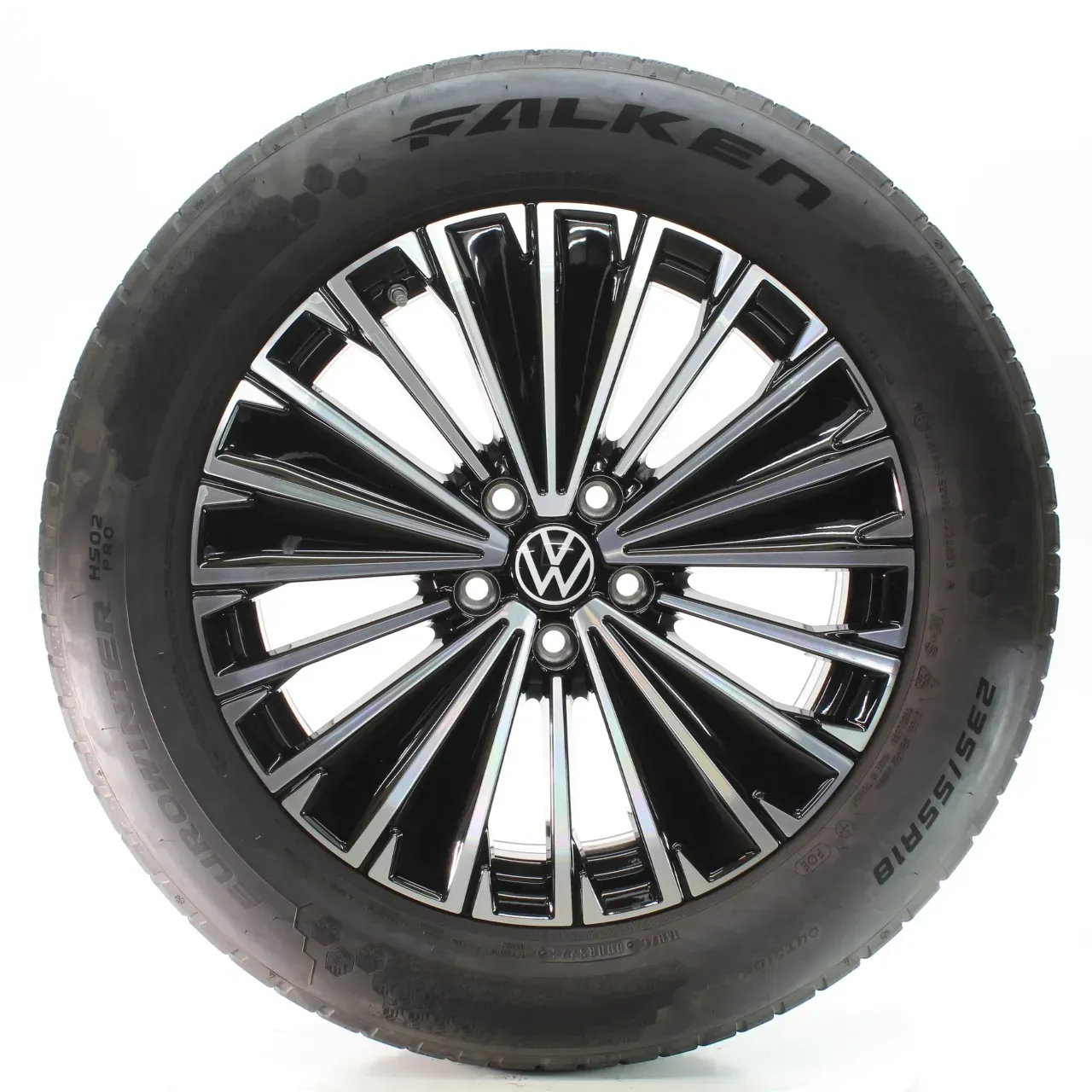 VW Tiguan CT1 Winterräder Napoli Schwarz Glanz Falken 235/55R18 DOT24 571601025K - Bild 1
