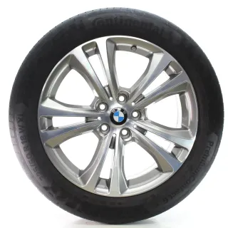 BMW X1 F48 X2 F39 Sommerräder Doppelspeiche 568 Conti 225/50R18 DOT22 6856069 - Bild 4