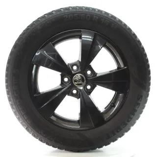 Skoda Octavia IV NX Winterräder 5-Speichen Semperit 205/60R16 DOT23 5E3601025AA - Bild 3
