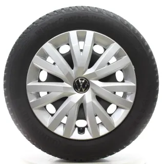 Golf 7 VII 5G Audi A3 8V Winterräder Stahl Conti 205/55R16 DOT24 5Q0601027BS - Bild 4