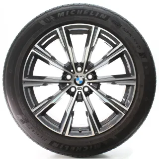 BMW X5 G05 X6 G06 Winterräder Sternspeiche 740 M 275/45R20 110V DOT23 8071996 - Bild 2