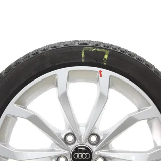 Audi A4 S4 8W Winterräder 10-Speichen V-Design 225/45R18 95H DOT23 8W0601025ED - Bild 5
