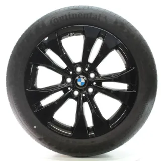 BMW X1 F48 X2 F39 Sommerräder Doppelspeiche 578 Continental 225/50R18 6885381 - Bild 4