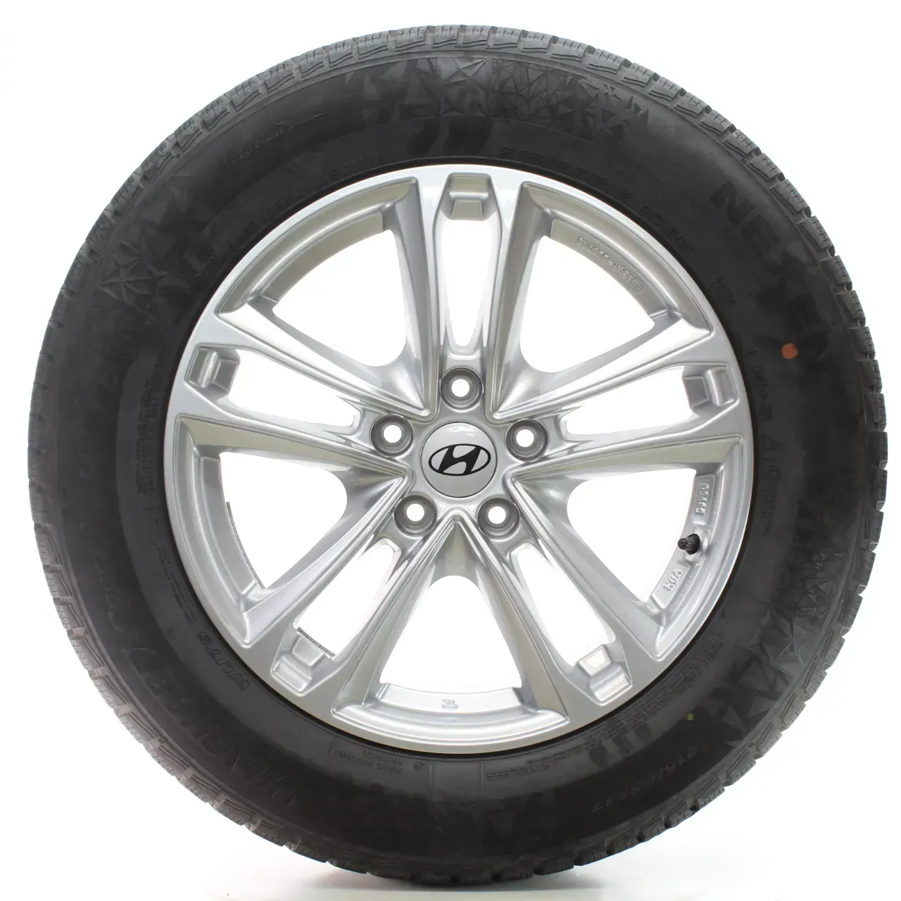Hyundai Kona OS Winterräder 5 Doppelspeichen Nexen 215/65R17 103H DOT24 KBA53968 - Bild 1