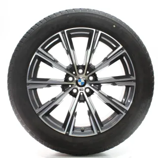 BMW X5 G05 X6 G06 Winterräder Sternspeiche 740 M 275/45R20 110V DOT25 8071996 - Bild 2
