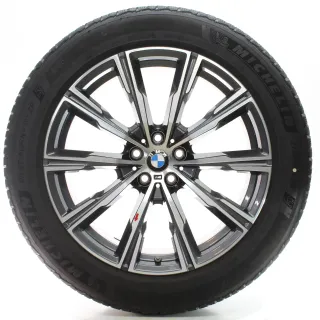 BMW X5 G05 X6 G06 Winterräder Sternspeiche 740 M 275/45R20 110V DOT23 8071996 - Bild 4