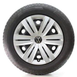VW Touran 5T1 Winterräder Stahl Pirelli 205/60R16 96H DOT24 5QA601027C/D - Bild 3