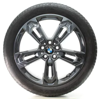 BMW X1 U11 X2 U10 Winterräder Doppelspeiche 1041 Hankook 195/55R19 DOT24 5A661A8 - Bild 2