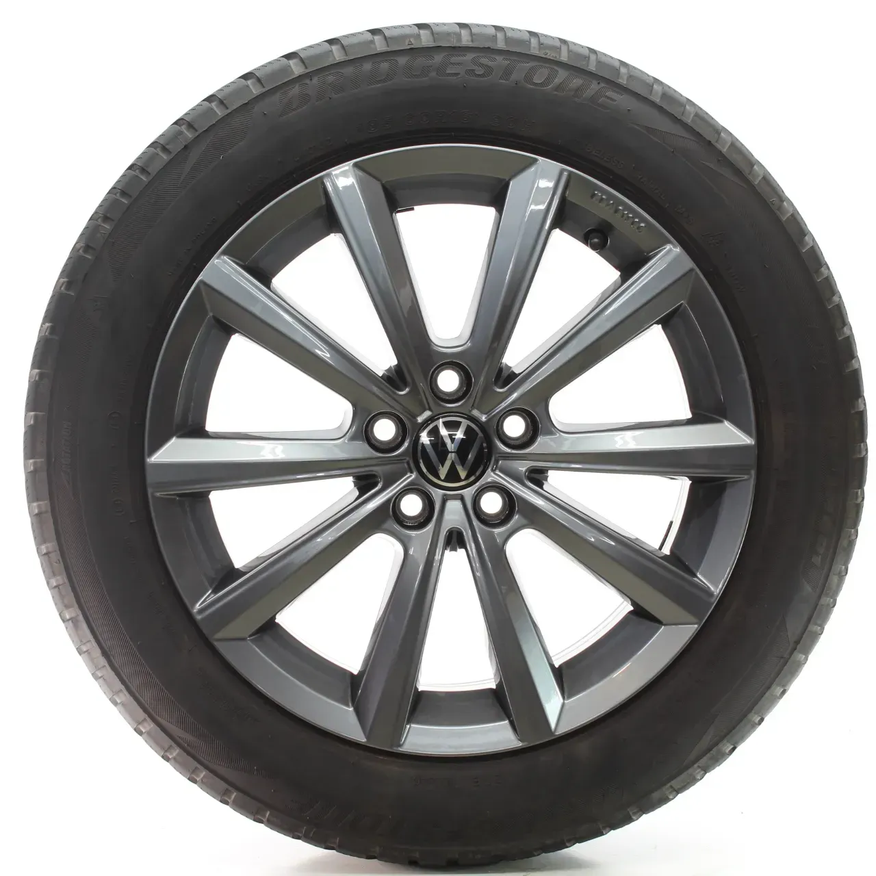 VW Polo AW 2G Winterräder Merano Grau Bridgestone 185/60R16 90H 2G0601025AF - Bild 1
