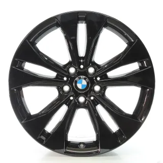 BMW X1 F48 X2 F39 Alufelge Doppelspeiche 578 Jet Black 7,5Jx18 ET51 36116885381 - Bild 1