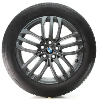 BMW X1 U11 X2 U10 Winterräder Doppelspeiche 879 Conti205/60R18 DOT25 6898046 - Bild 3