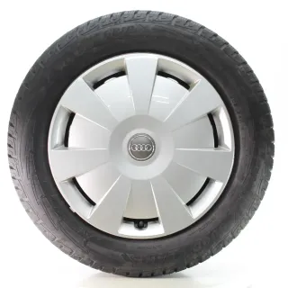 Audi A3 Cabrio Limo 8V Winterräder Stahl Goodyear 205/55R16 DOT24 8V0601027A - Bild 3