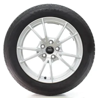 Audi A5 B10 FU Winterräder 5-Doppelspeichen Goodyear 215/55R17 DOT24 8B3601025A - Bild 1