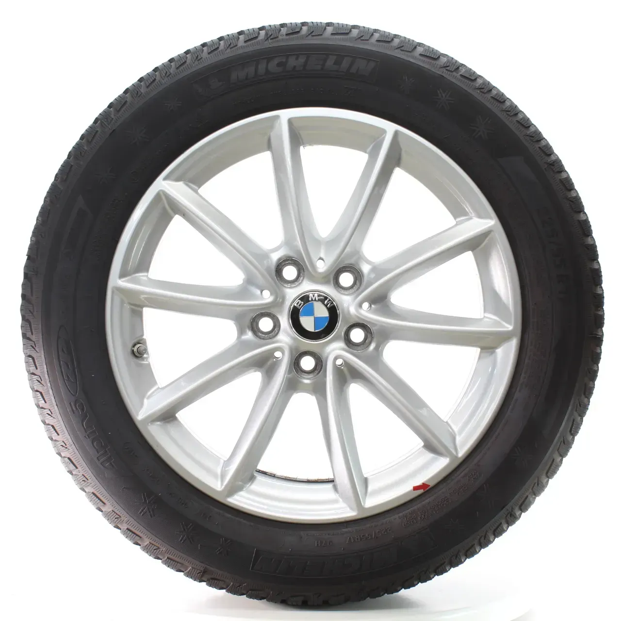 BMW X1 F48 X2 F39 Winterräder V-Speiche 560 Michelin 225/55R17 DOT24 6856061 - Bild 1