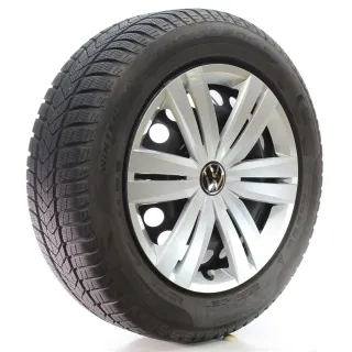 VW Touran 5T1 Winterräder Stahl Pirelli 205/60R16 96H DOT25 5QA601027C - Bild 6