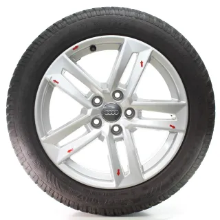 Audi A4 S4 8W Winterräder 5-Parallelspeichen Dunlop 225/50R17 DOT25 8W0601025P - Bild 3