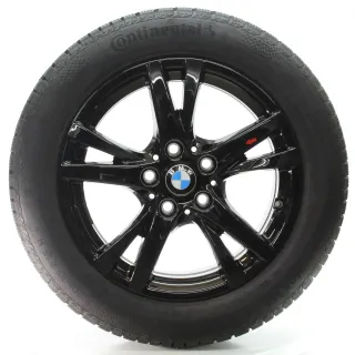 BMW 1er F40 Winterräder Doppelspeiche 473 Schwarz Continental 205/55R16 6855082 - Bild 3