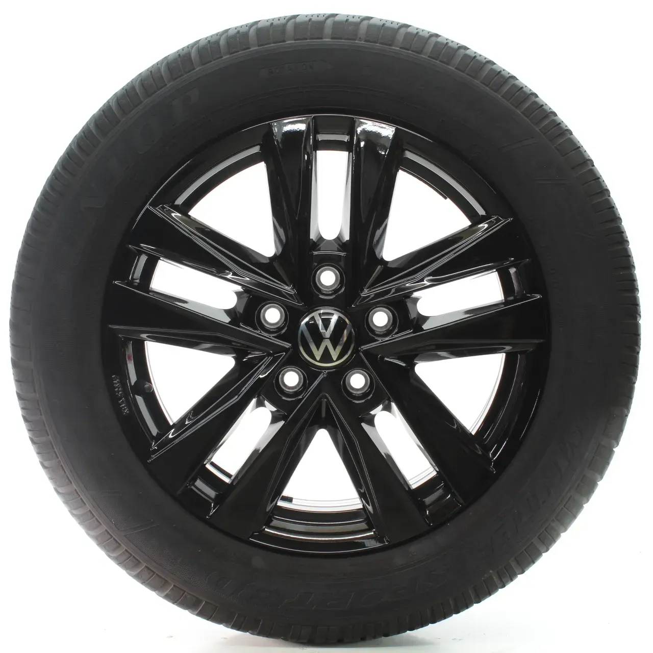 VW Multivan T7 ST Winterräder 5 Doppelspeichen Dunlop 215/60R17 DOT22 7T0071497 - Bild 1