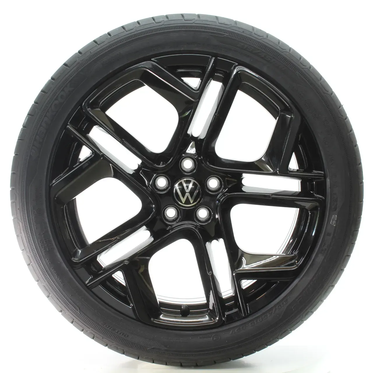 VW T-Cross Taigo Sommerräder York Schwarz Hankook 215/45R19 DOT24 2GM601025AM - Bild 1