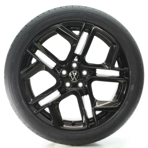Background image for VW T-Cross Taigo Sommerräder York Schwarz Hankook 215/45R18 DOT24 2GM601025AM