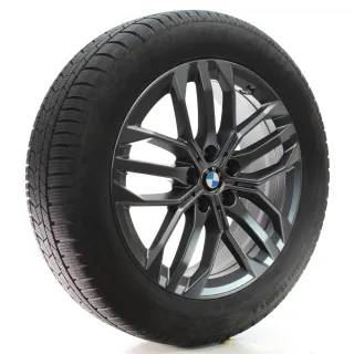 BMW X1 U11 X2 U10 Winterräder Doppelspeiche Conti 879 205/60R18 DOT25 6898046 - Bild 6