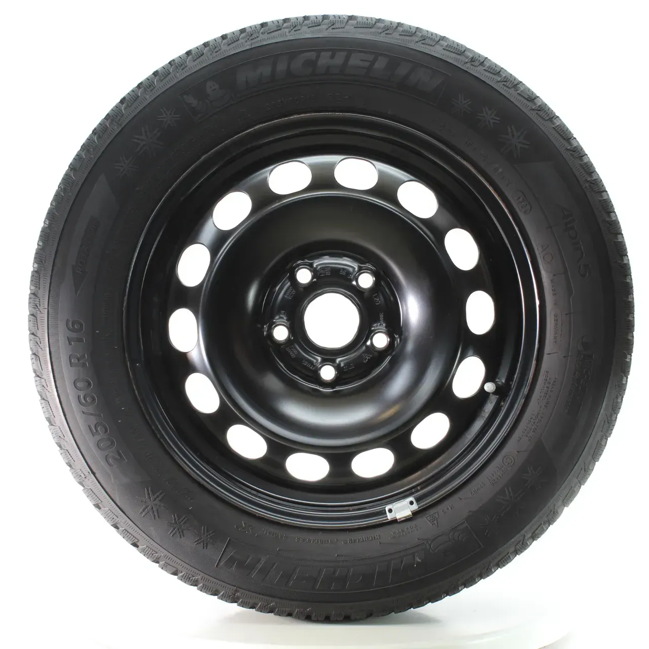 Audi Q2 GAB VW T-ROC A11 Winterräder Stahl Michelin 205/60R16 DOT24 5Q0601027DQ - Bild 1