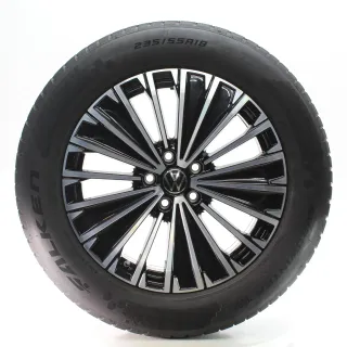 VW Tiguan CT1 Winterräder Napoli Schwarz Glanz Falken 235/55R18 DOT24 571601025K - Bild 3