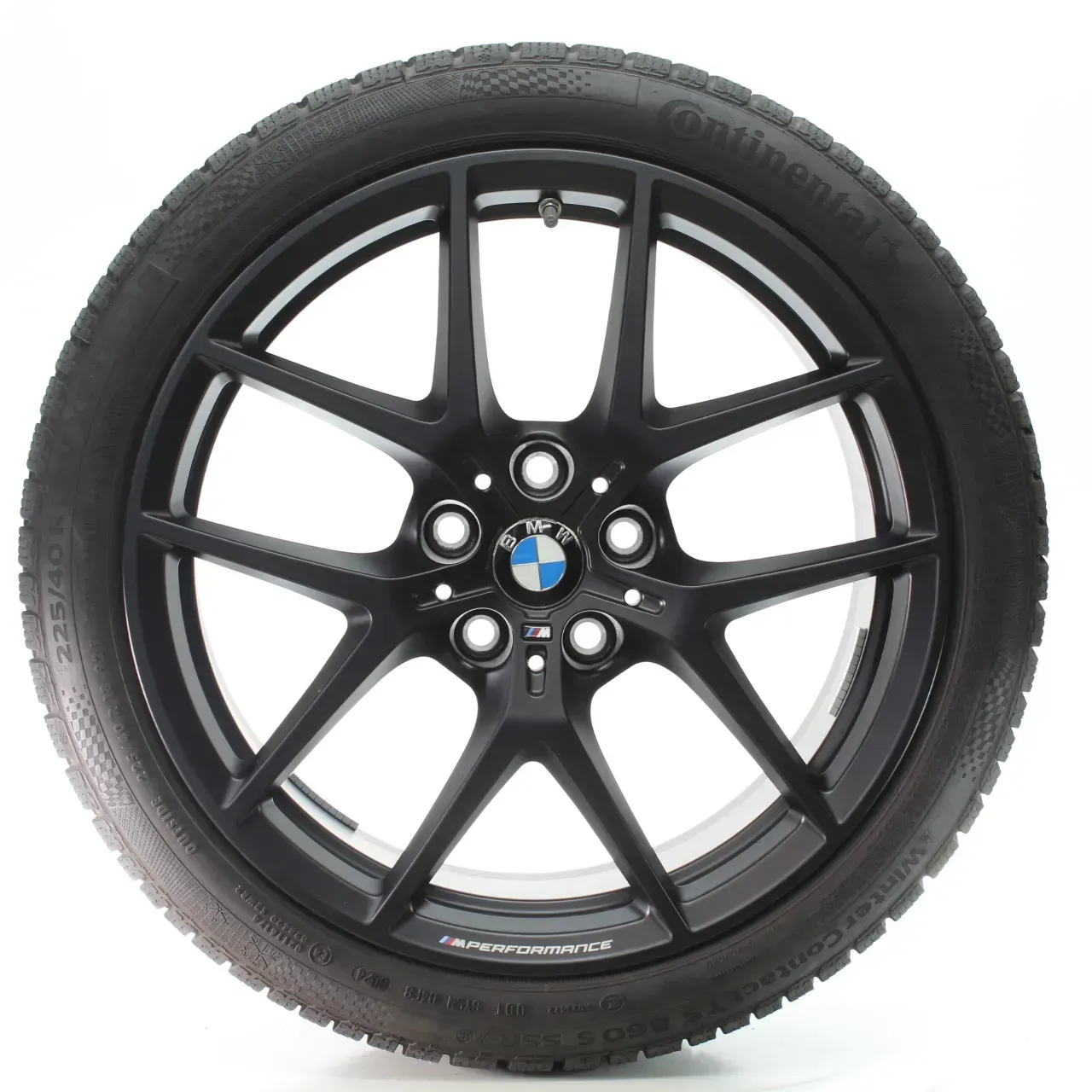 BMW 1er F40 2er F44 Winterräder M Y-Speiche 554 Conti 225/40R18 DOT24 8092354 - Bild 1