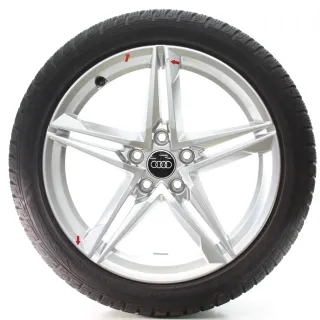 Audi A4 S4 8W Winterräder 5-Doppelspeichen-Stern-Design 245/40R18 8W0601025EC - Bild 3