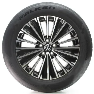 VW Tiguan CT1 Winterräder Napoli Schwarz Glanz Falken 235/55R18 DOT24 571601025K - Bild 1