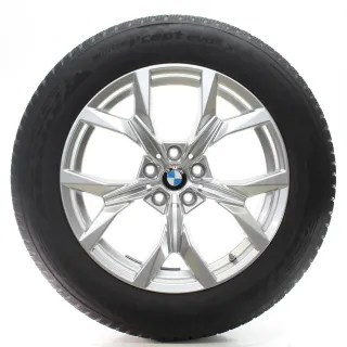 BMW X3 G45 Winterräder Y-Speiche 921 Refined Silver Hankook 225/60R18 DOT24 - Bild 2
