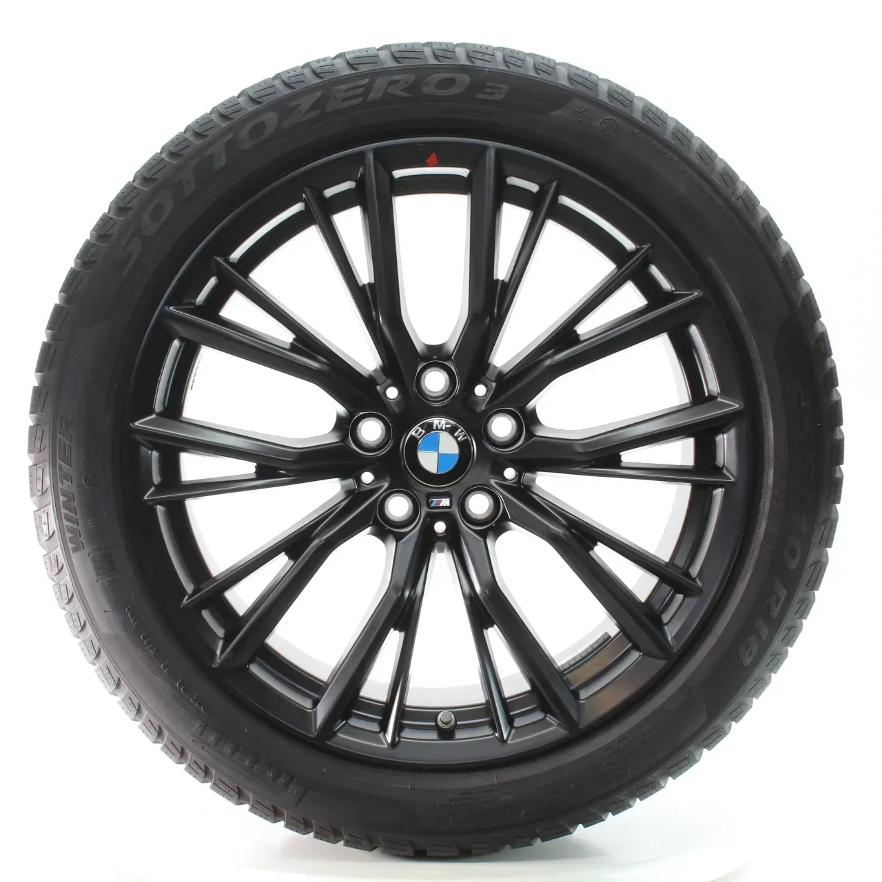 BMW 3er G20 G21 Winterrad Doppelspeiche 796 M Schwarz Pirelli 255/40R18 6885306 - Bild 1