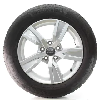 Audi A4 8W Winterräder 5-Arm-Design Continental 205/60R16 92H DOT23 8W0601025A - Bild 1