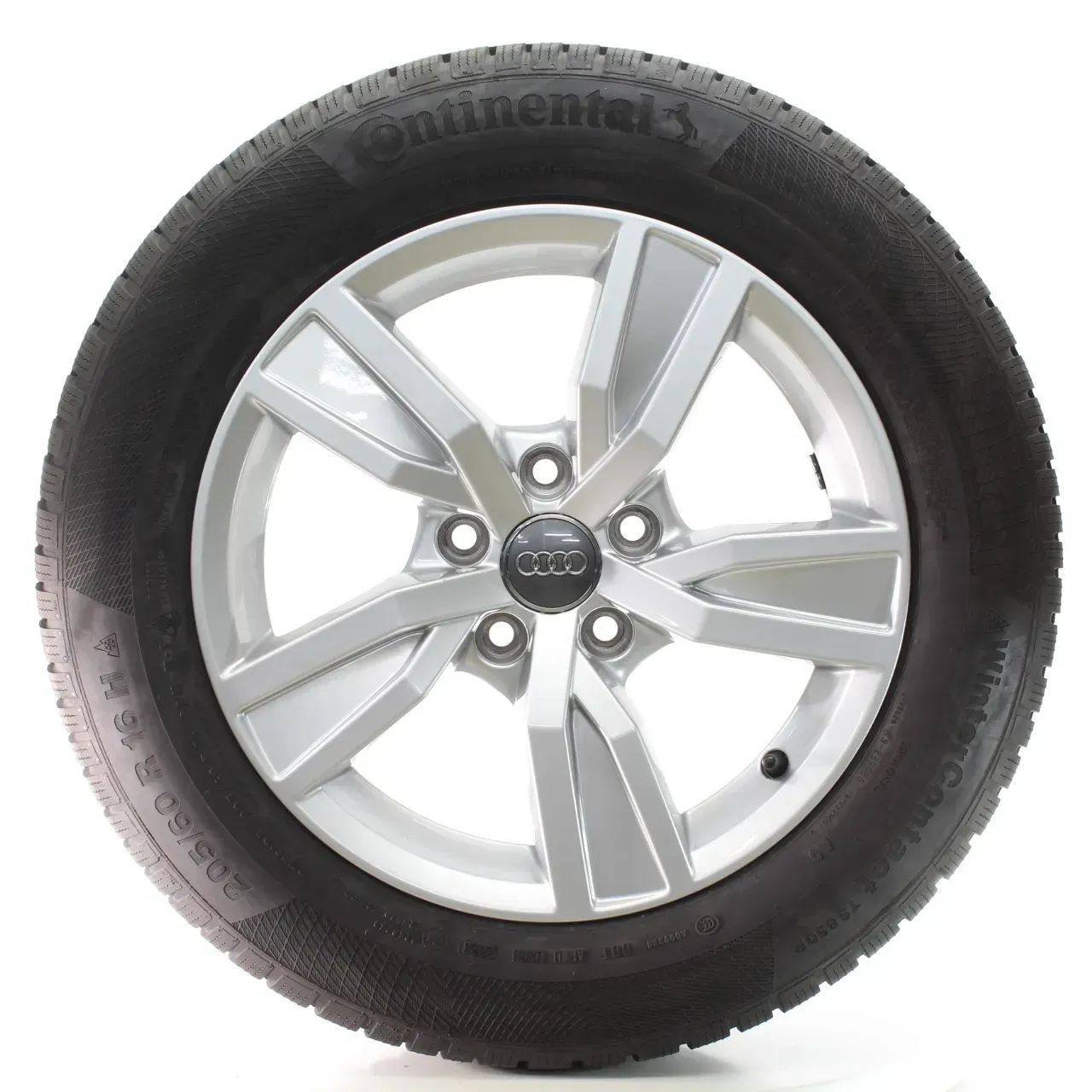 Audi A4 8W Winterräder 5-Arm-Design Continental 205/60R16 92H DOT23 8W0601025A - Bild 1
