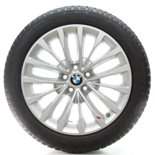 BMW 5er G30 G31 Winterräder W-Speiche 632 Pirelli 245/45R18 100V DOT24 6863418 - Bild 2