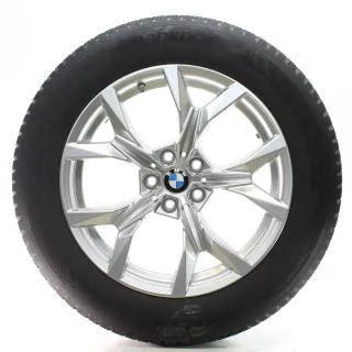 BMW X3 G45 Winterräder Y-Speiche 921 Refined Silver Hankook 225/60R18 DOT24 - Bild 4