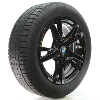 BMW 1er F40 Winterräder Doppelspeiche 473 Schwarz Continental 205/55R16 6855082 - Bild 6