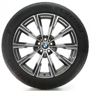 BMW X5 G05 X6 G06 Winterräder Sternspeiche 740 M 275/45R20 110V DOT23 8071996 - Bild 1