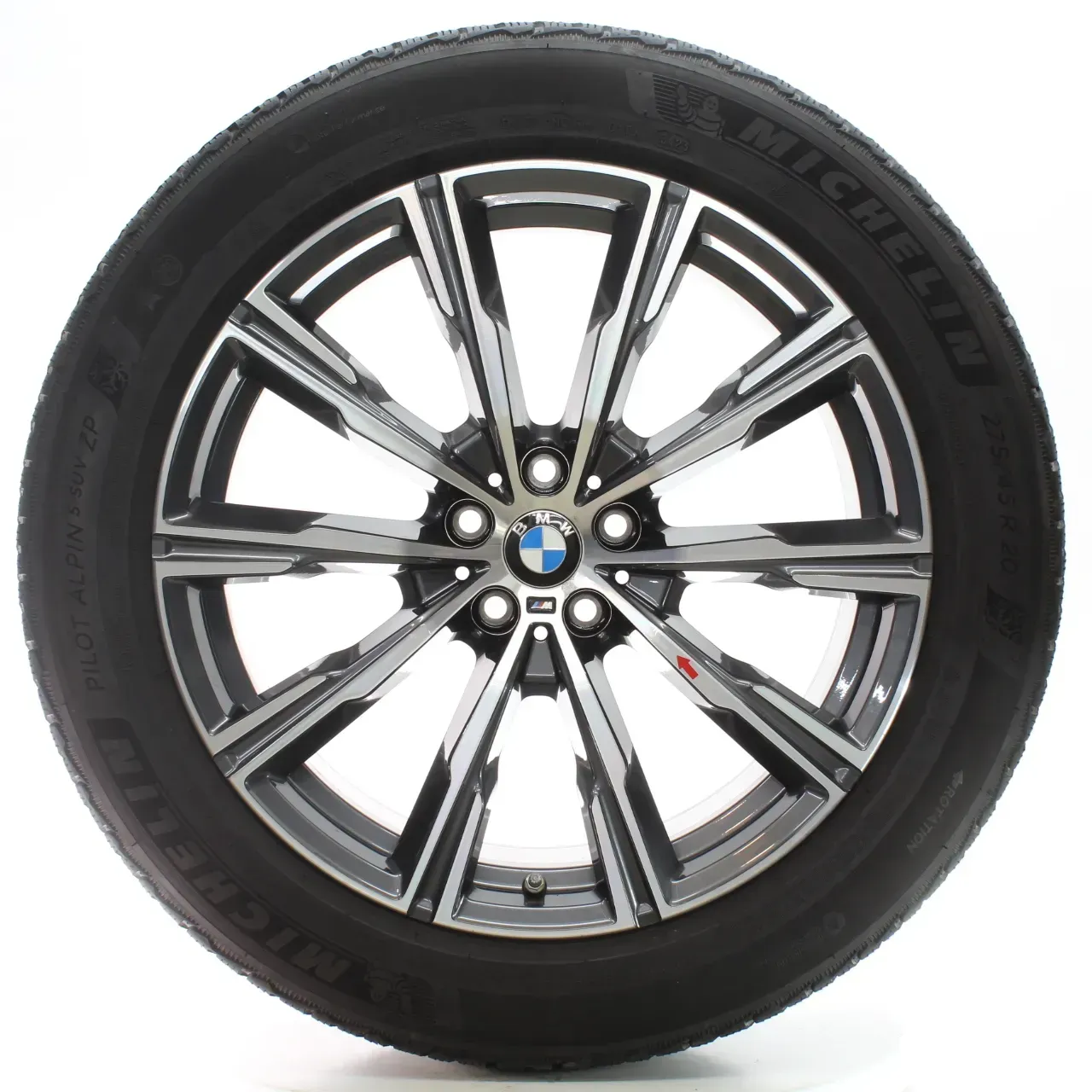 BMW X5 G05 X6 G06 Winterräder Sternspeiche 740 M 275/45R20 110V DOT23 8071996 - Bild 1