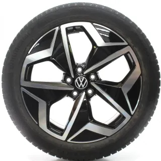 VW ID.3 E11 Winterräder Andoya Schwarz Continental 215/50R19 DOT22 10A601025/H - Bild 1