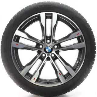 BMW X5 F15 X6 F16 Winterräder M Doppelspeiche 468 275/40-315/35R20 7846788-9 - Bild 3