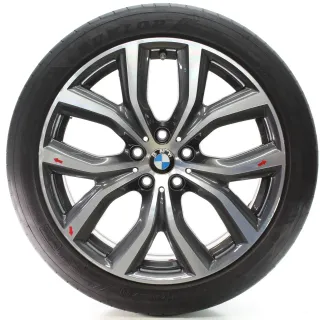 BMW X1 F48 X2 F39 Sommerräder Y-Speiche 511 Orbitgrey Dunlop 225/45R19 6851785 - Bild 4
