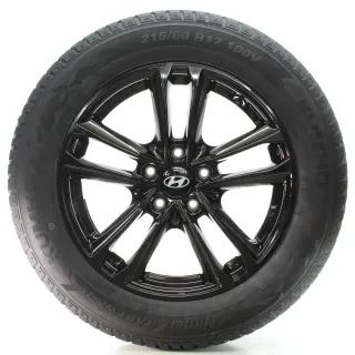 Hyundai Tucson TL iX35 EL Winterräder Schwarz Kumho 215/60R17 DOT25 KBA53968 - Bild 2