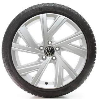 VW Golf 8 VIII CD1 Winterräder Bergamo Bridgestone 225/40R18 DOT24 5H0601025AB - Bild 2