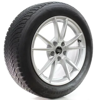 Audi A5 FU B10 Winterräder 5-Doppelspeichen Goodyear 215/55R17 DOT24 8B3601025A - Bild 6