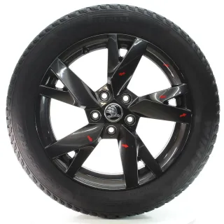 Skoda Octavia IV NX Winterräder Lyra Schwarz Pirelli 205/55R17 95T 5E3601025AE - Bild 3
